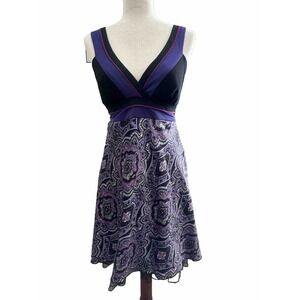 Y2K Party Dress‎ Purple Tulle Crinoline Swing Dance 7 Medium Vintage Rockabilly
